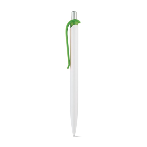 ANA. Kuličkové pero ABS s klipem, světle zelená
