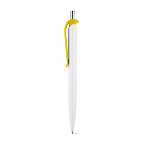 ANA. Kuličkové pero ABS s klipem, žlutá