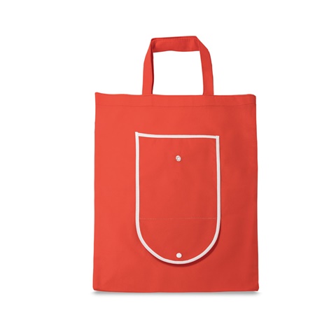 ARLON. Skládací taška z netkané textilie (80 g/m²), červená