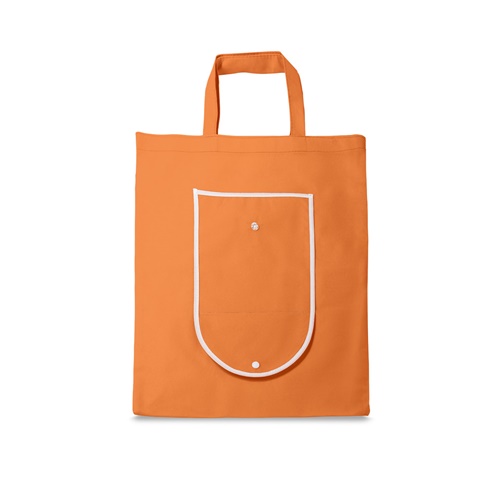 ARLON. Skládací taška z netkané textilie (80 g/m²), oranžová