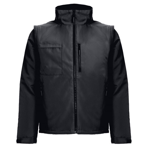 ASTANA. Polstrovaná polyesterová bunda (unisex), černá, 3XL
