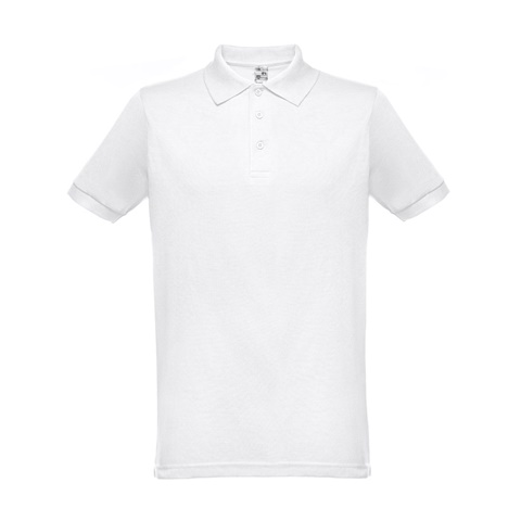 BERLIN WH. Pánské polo triko s krátkým rukávem. Bílá barva, bílá, XS