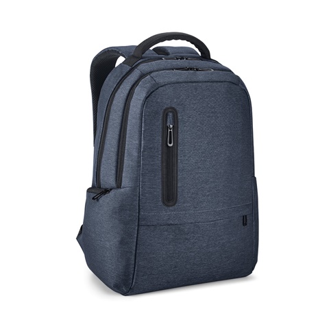 BOSTON. Voděodolný dvoubarevný nylonový batoh na 17'' notebook, modrá