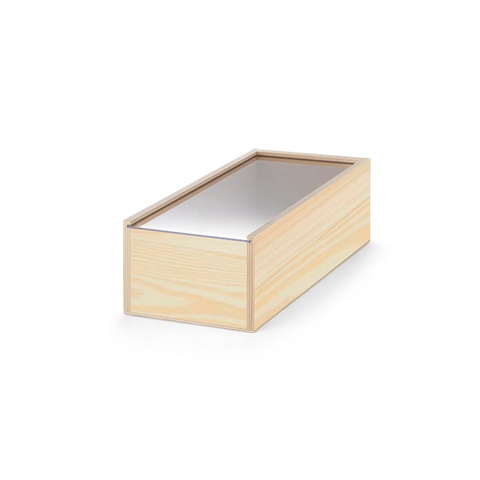 BOXIE CLEAR M. Dřevěná krabice, tmavá přírodní