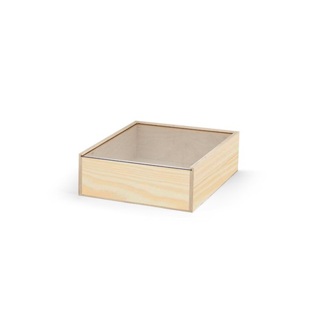BOXIE CLEAR S. Dřevěná krabice, tmavá přírodní