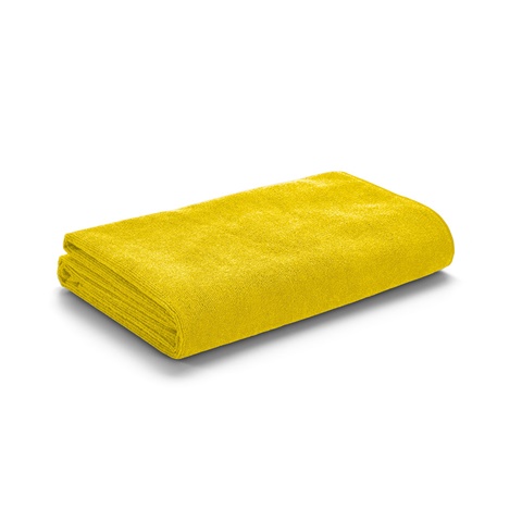 CALIFORNIA. Plážový ručník z mikrovlákna (250 g/m²), žlutá