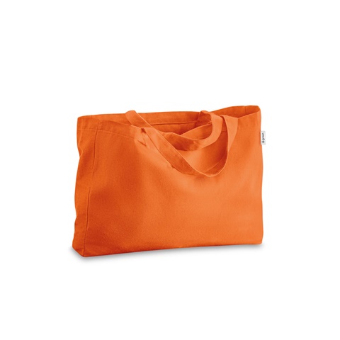 CAMDEN. Taška z bavlny a recyklované bavlny (280 g/m²), oranžová