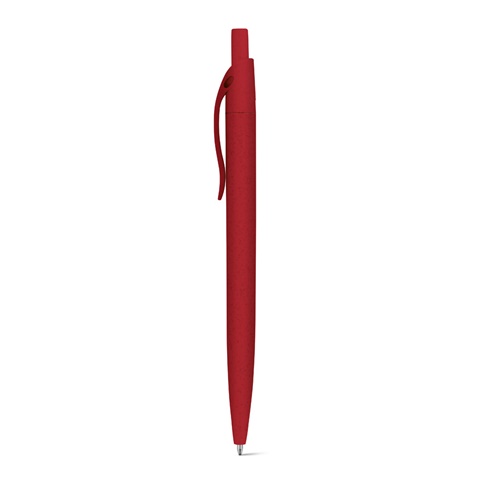 CAMILA. Kuličkové pero z pšeničné slámy a ABS, červená