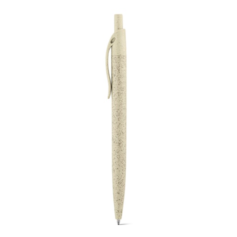 CAMILA. Kuličkové pero z pšeničné slámy a ABS, světlá přírodní
