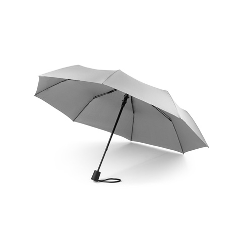 CIMONE. Skládací deštník rPET s automatickým otevíráním, světle šedá