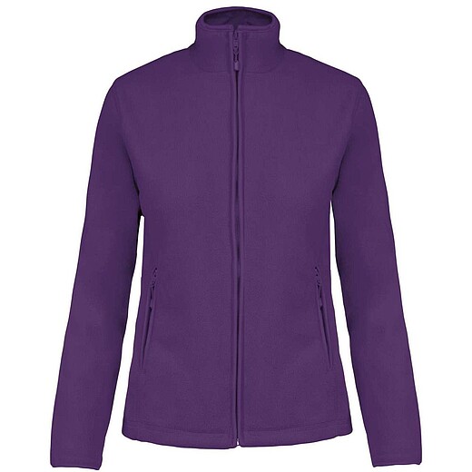 Dámská mikrofleecová mikina Kariban fleece jacket women, fialová, S