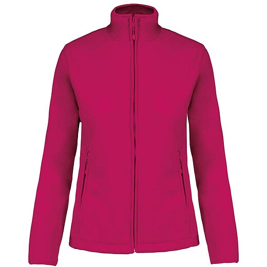 Dámská mikrofleecová mikina Kariban fleece jacket women, fuksiová, S