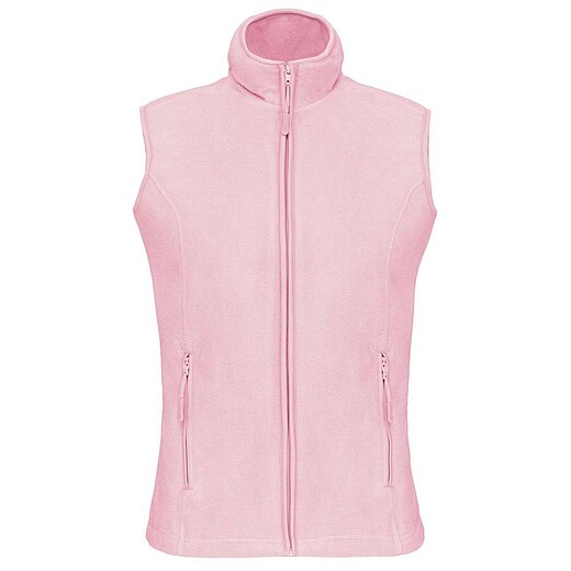 Dámská mikrofleecová vesta Kariban fleece vest women, světle růžová, vel. XS