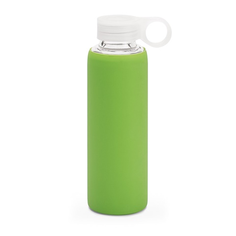 DHABI. Sportovní láhev z borosilikátového skla 380 ml, světle zelená