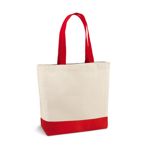 EDMONTON. 100% bavlněná plátěná taška (280 g/m²), červená