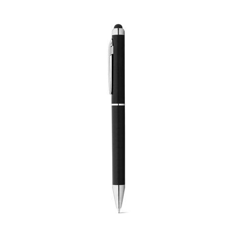 ESLA. Kuličkové pero s kovovým povrchem, černá