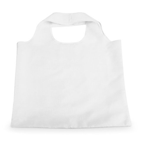 FOLA. Skládací taška z polyesteru 190T, bílá