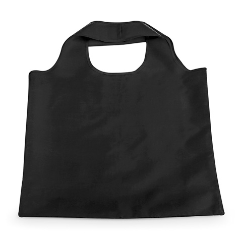 FOLA. Skládací taška z polyesteru 190T, černá