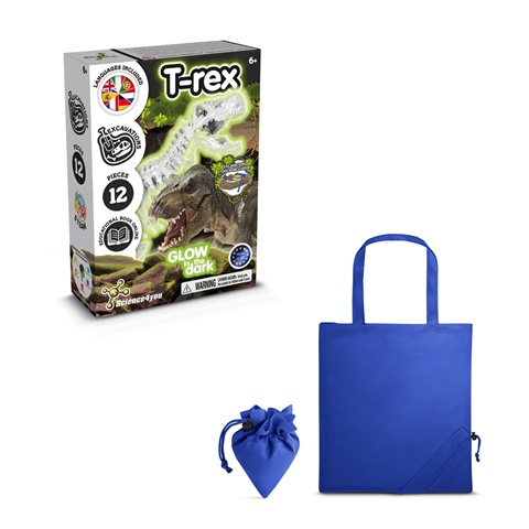 FOSSIL EXCAVATION KIT V. Vzdělávací hra dodáváno se skládací dárkovou taškou 190T, královská modrá