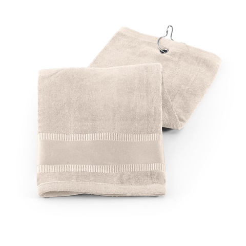 GOLFI. Multifunkční bavlněný ručník (430 g/m²), béžová