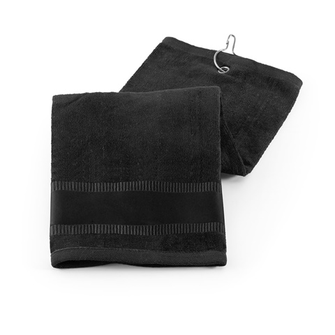 GOLFI. Multifunkční bavlněný ručník (430 g/m²), černá
