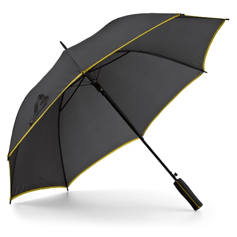 JENNA. Polyesterový deštník 190T s automatickým otevíráním, žlutá