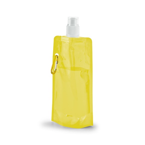 KWILL. 460 ml PE skládací láhev, žlutá