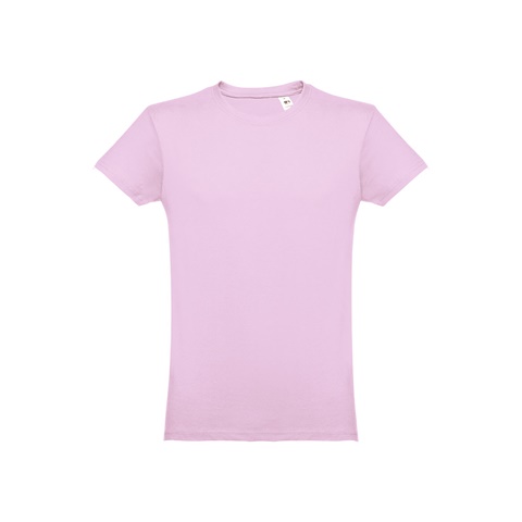 LUANDA. Pánské tričko tubulárního bavlněného formátu, lila, L
