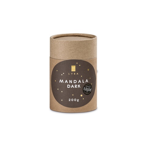 MANDALA CHOCO. Ručně vyráběná čokoláda 200 g, tmavě hnědá