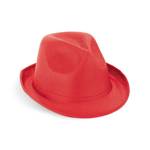 MANOLO. PP klobouk, červená
