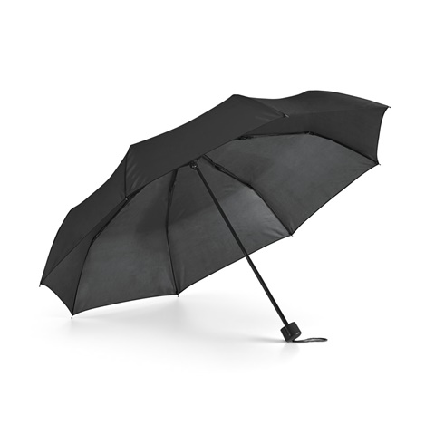 MARIA. Skládací deštník z polyesteru 190T, černá