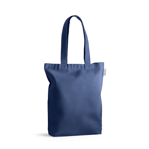 MERIDA. Taška z bavlny a recyklované bavlny (220 g/m²), modrá