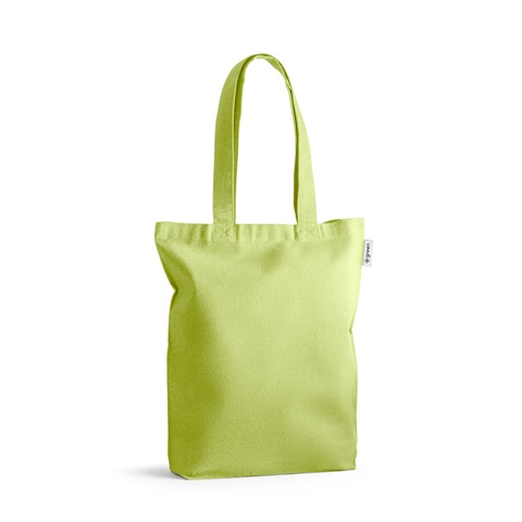 MERIDA. Taška z bavlny a recyklované bavlny (220 g/m²), světle zelená