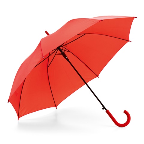 MICHAEL. Polyesterový deštník 190T s automatickým otevíráním, červená