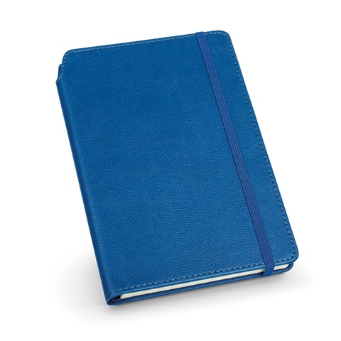 MORIAH. Zápisník A5 z PU s linkovanými listy, modrá
