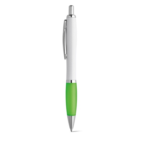 MOVE BK. Kuličkové pero s klipem a kovovými bankovkami, světle zelená