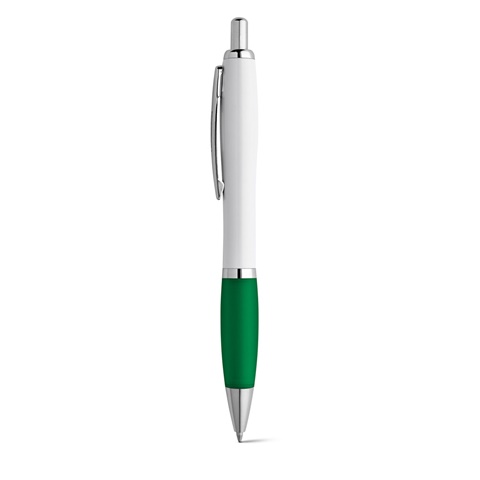 MOVE BK. Kuličkové pero s klipem a kovovými bankovkami, zelená