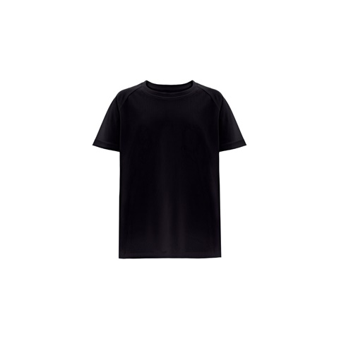 MOVE KIDS. Technické polyesterové tričko s krátkým rukávem pro děti, černá, 10