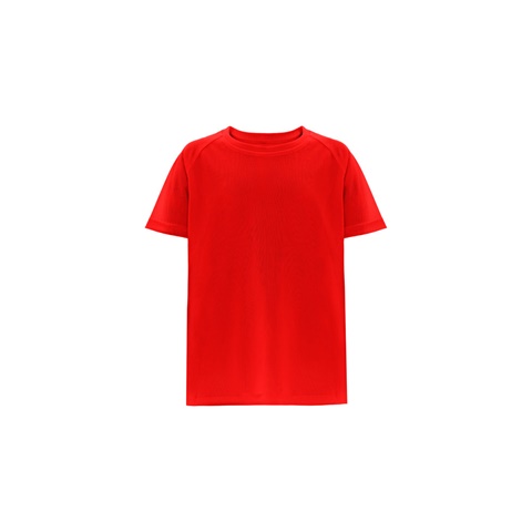 MOVE KIDS. Technické polyesterové tričko s krátkým rukávem pro děti, červená, 10