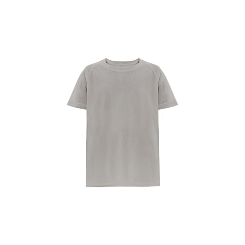 MOVE KIDS. Technické polyesterové tričko s krátkým rukávem pro děti, světle šedá, 10