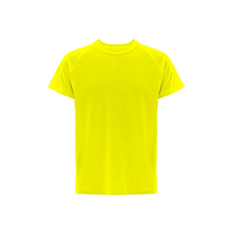 MOVE. Technické tričko s krátkým rukávem z polyesteru, fluorescenční žlutá, L