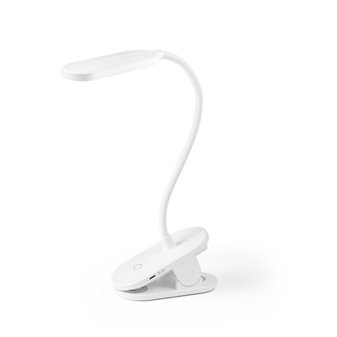 NESBIT II. Přenosná stolní lampa z ABS (65% rABS), bílá