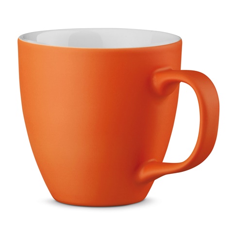 PANTHONY MAT. 450 ml hydroglazovaný porcelánový hrnek, oranžová