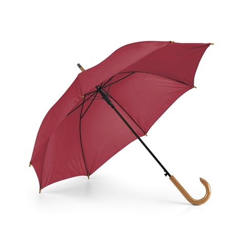 PATTI. Polyesterový deštník 190T s automatickým otevíráním, bordó