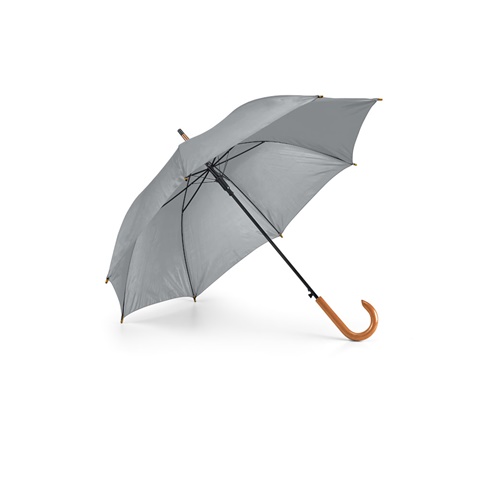 PATTI. Polyesterový deštník 190T s automatickým otevíráním, šedá