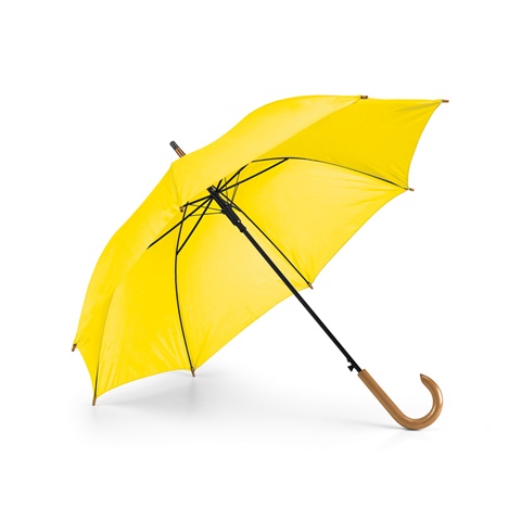 PATTI. Polyesterový deštník 190T s automatickým otevíráním, žlutá