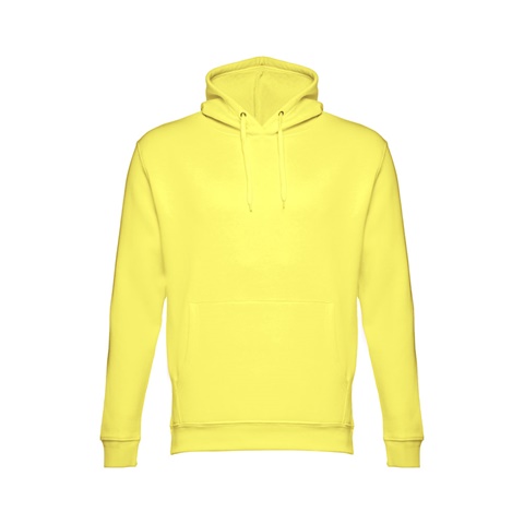 PHOENIX. Mikina (unisex) s kapucí z bavlny a polyesteru, limetkově žlutá, L