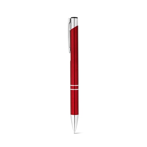 RE-BETA. Kuličkové pero z 100% recyklovaného hliníku, červená