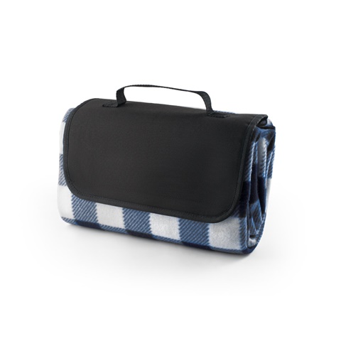 RILEY II. Pikniková deka s podšívkou z EPE (180 g/m²), modrá
