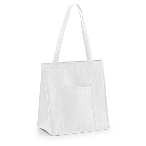 ROTTERDAM. Chladicí taška z netkané textilie (80 g/m²), bílá